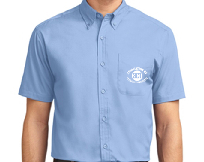 ACT Dress Shirt - Light Blue Short Sleeve