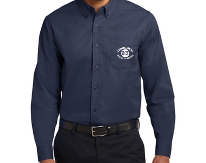 ACT Dress Shirt - Navy Blue Long Sleeve