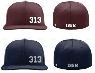 Fitted Baseball Cap (Maroon/Navy)