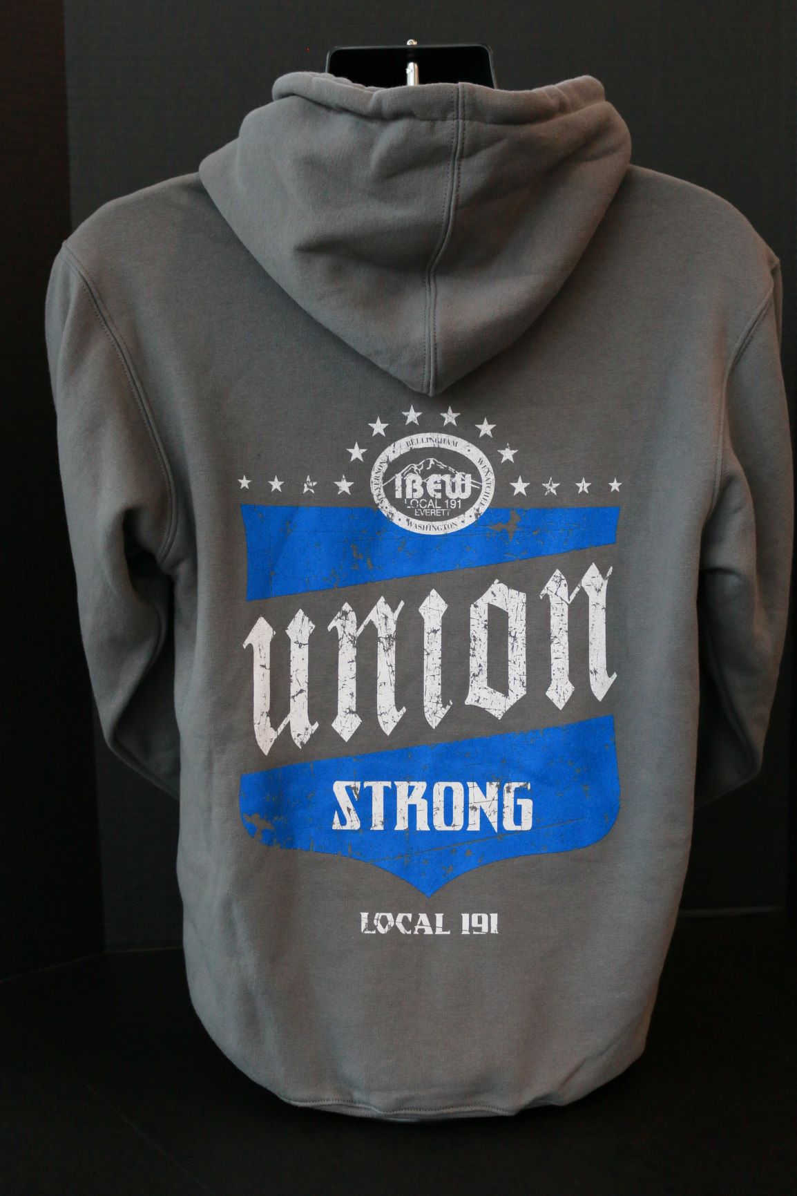 SALE: Gray Union Strong Hoodie