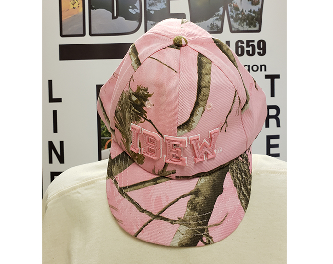 IBEW Pink Camo Hat