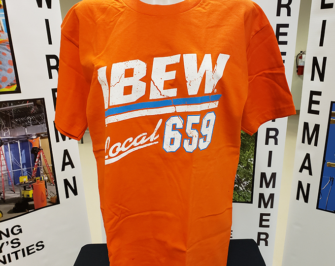 IBEW Local 659 T-Shirt - Orange