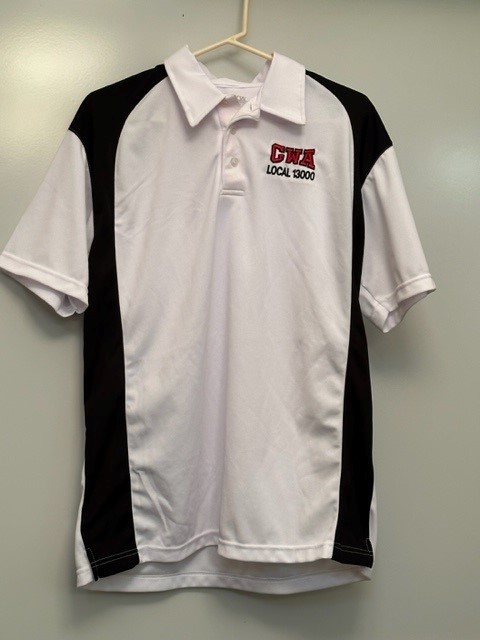 Comfort Black & White Golf Shirt