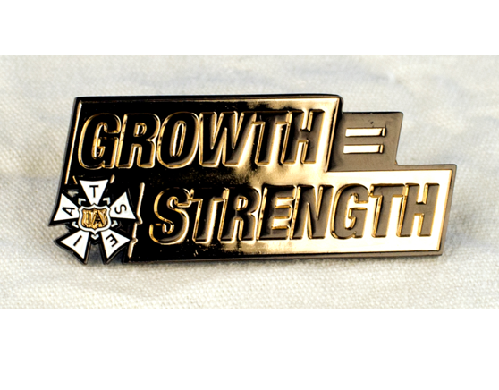 Growth = Strength Pin